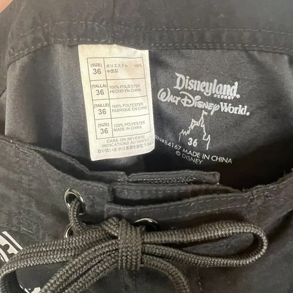 Disneyland Parks Mickey Mouse Swim Sz 36 Embellished Tribal Print Board Shorts